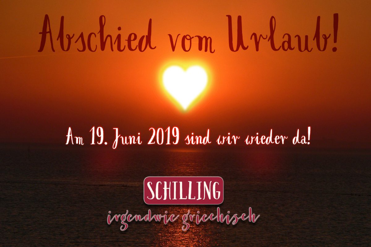 Schilling - Abschied vom Urlaub