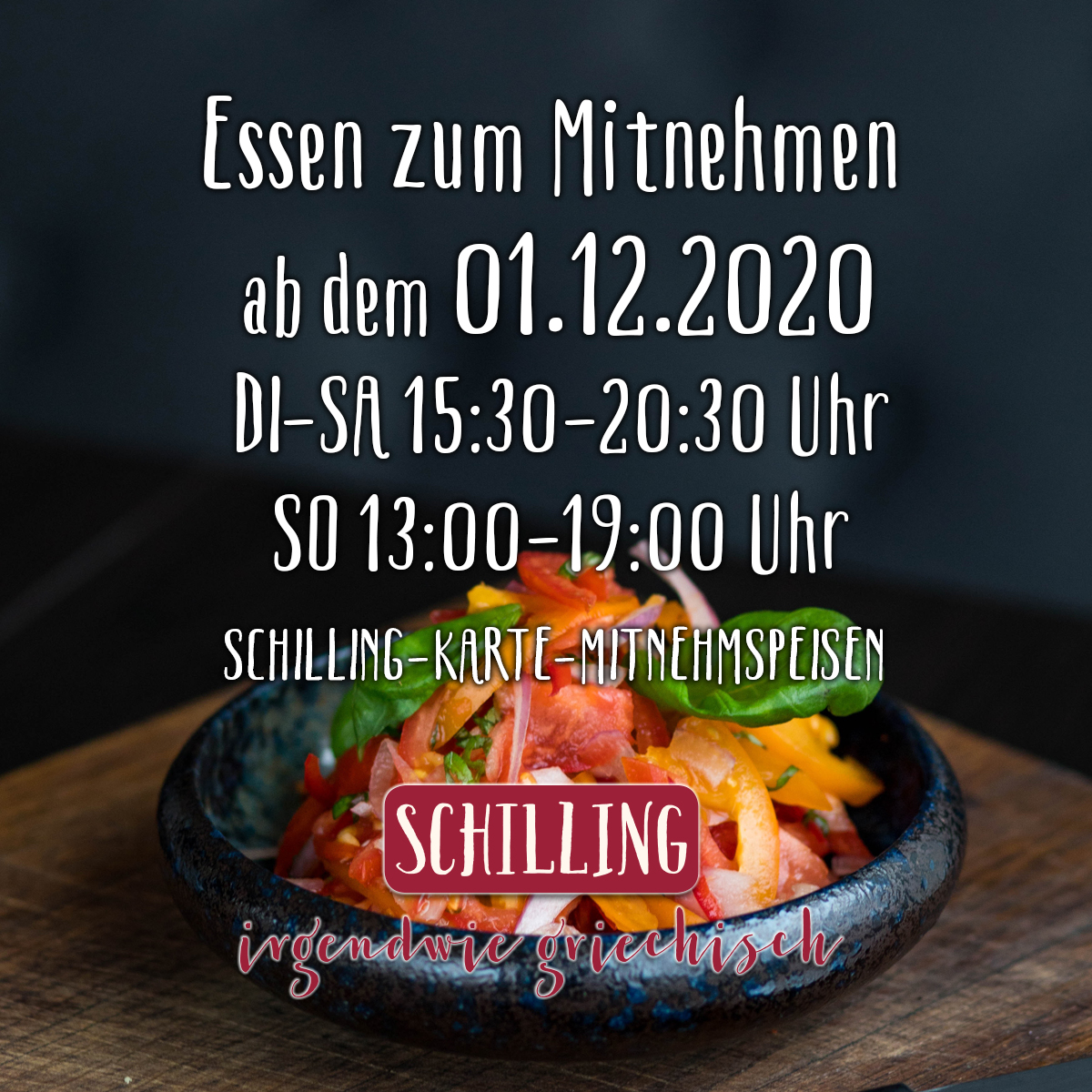 Schilling Mitnehmessen Öffnungszeiten